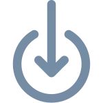 Circle Download SVG Icon